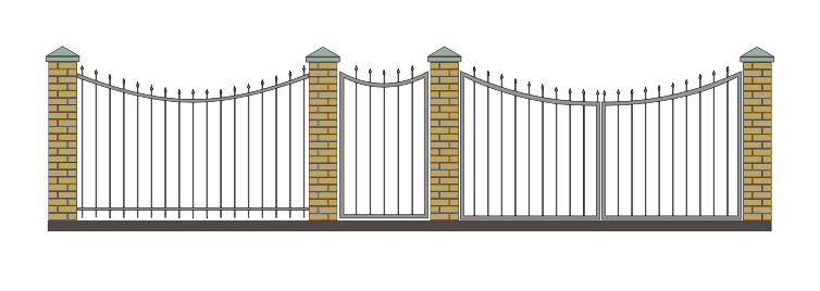 Ворота из сетки рабицы